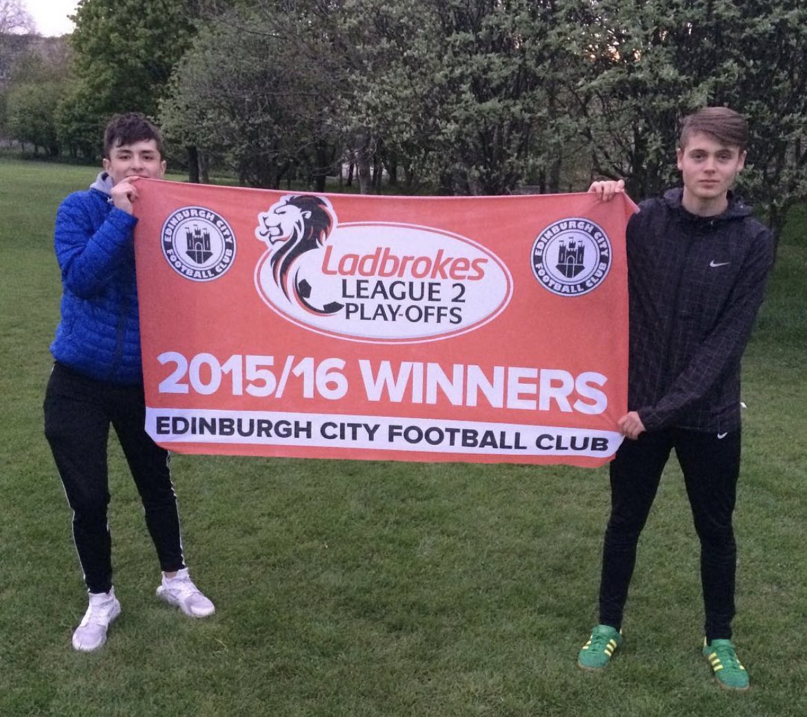 In the stands for our 2016 promotion, a member of the squad for our 2022 promotion🏆 

Good luck for the future Ciáran, you’re always welcome back at Meadowbank 🙌🏻

#BackToTheCity 🖤🤍