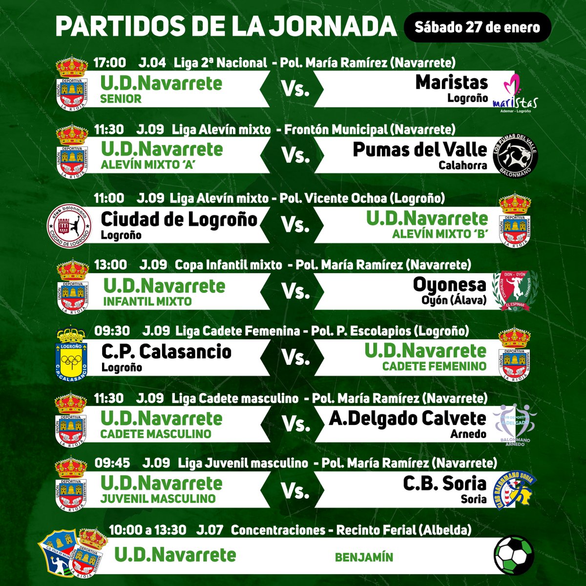 Unión Deportiva Navarrete tweet media