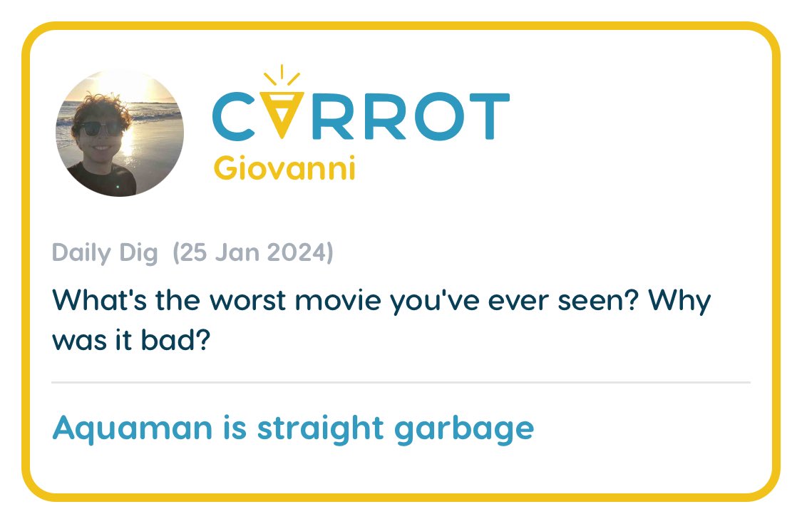 digcarrot's tweet image. Yesterday’s Top Daily Dig! #dailydig #badmovie