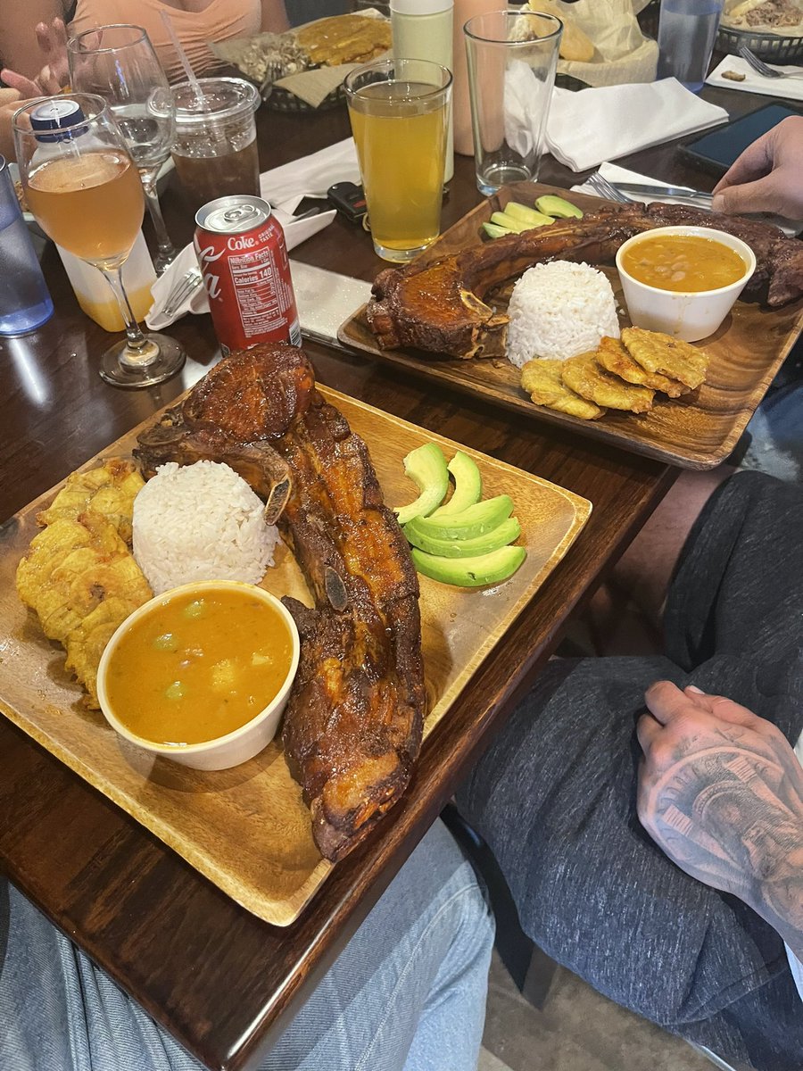 Puerto Rican style pork chop platters at Salsa Rosada this weekend.