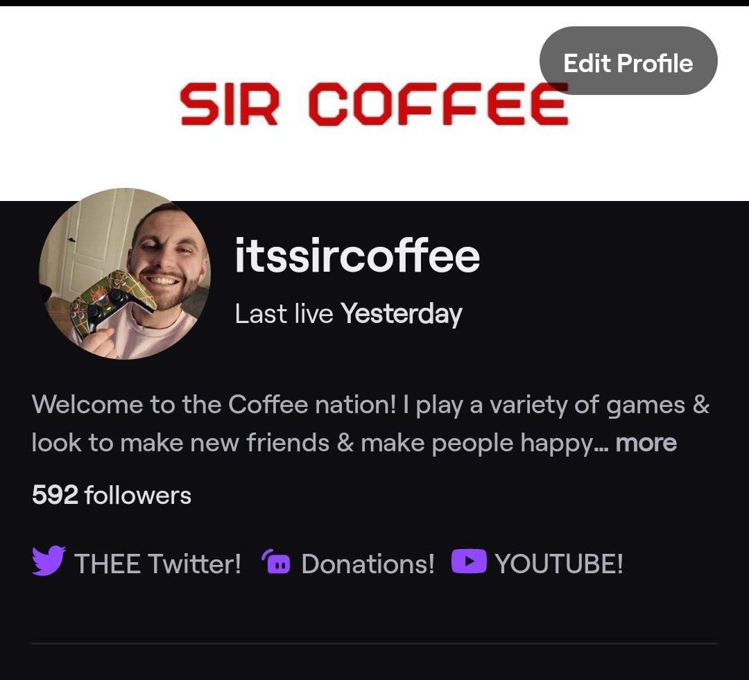 ItsSirCoffee's tweet photo. A HUGE thank you for the support on Twitch! Can't believe we are nearly 600 followers & it's not possible without your unbelievable support🥹
@notesofsophie HUGE raid & HUGE love💕
@6_6_6poppy raided by my Finnish bestie 💕
@Restless_ttv, the comfiest of streamers💕
@BeautyBeard7, there's beauty in the beard💕
Dassin_ WE LOVE BITTIES😘
@TheMeatGaming WE LOVE BITTIES😘
@34SkylineGaming is the best mod a coffee can have🥵
@pinkfairyflower, she's MAGICAL 🥵
@ellsbbth is the loveliest of humans🥵
@Khal333siii THE KHAL OF GAMERS🥵
@MadMorkie Hes mad. Didn't you know?🥵
@_Cataleyas number 1 from DAY 1 🥵
@TheCatemis is the most supportive of humans 🥵
@WinnieDaPrinter, she's so WONDERFUL🥵
@MentalMulisha65 MY. BRO. THER. 🥵
@leebovic, we are heartbroken... together😭
@Cami_Shami she LOVES to ban me🥵
@webctter my partner in crime🥵
@GhostIrene24 SHE DOPE AT COD!🥵

I LOVE YOU ALL💕

#TwitchStreamers
