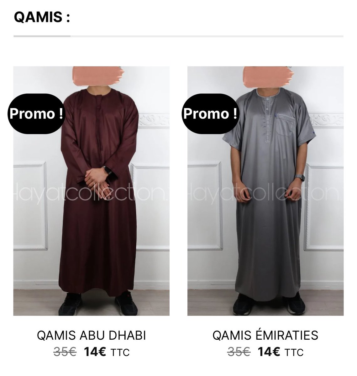 HayatCollection's tweet image. SALAMMMMM LES FILLES 🫶🏼

Tout le site passe à -60% ! Oui oui, tout le site 🤭

Abaya 12€, khimar 13€, jilbab 16€, qamis 14€, kimono 10€, hijab 3€ etcccc 💕💕💕

HAYATCOLLECTION.FR