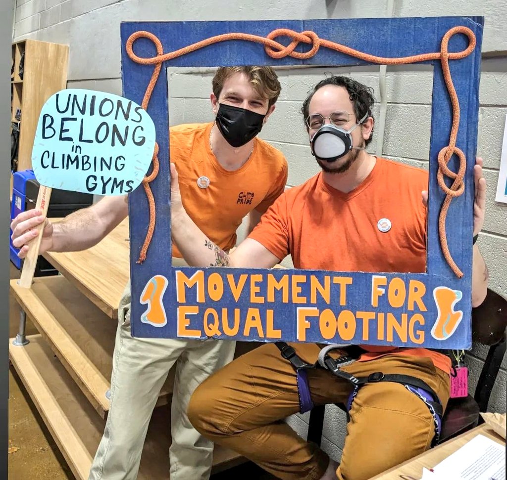 WorkersUnitedMA's tweet photo. Thank you to everyone who came out last night to support the mighty @Mvmt4EqlFooting as they continue the climb up to win a first union contract! #wumarjb #1u #climbingworkersunited #unionstrong #unionsforall https://t.co/A3rNOFsSFD