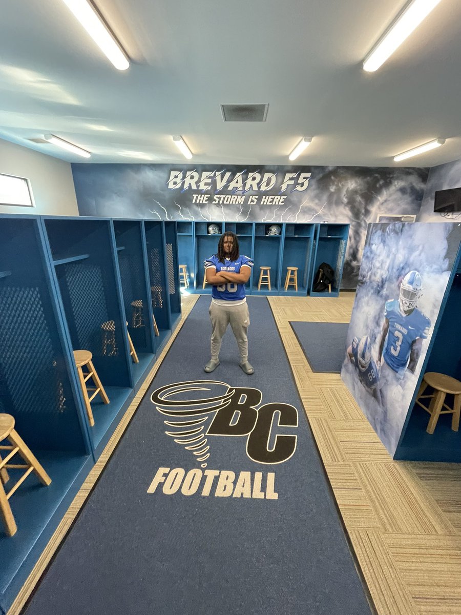 Had a great visit today @BrevardF5 loved everything loved the campus and especially the football facility @Elin6162 @RNEcavsfootball @RNEAthletics @CoachWilson_95