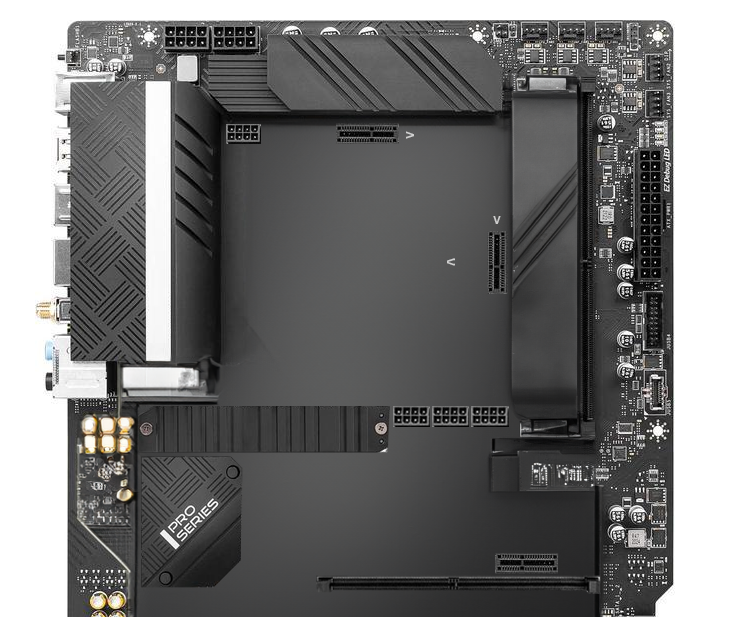 LinusTech's tweet image. weird looking motherboard