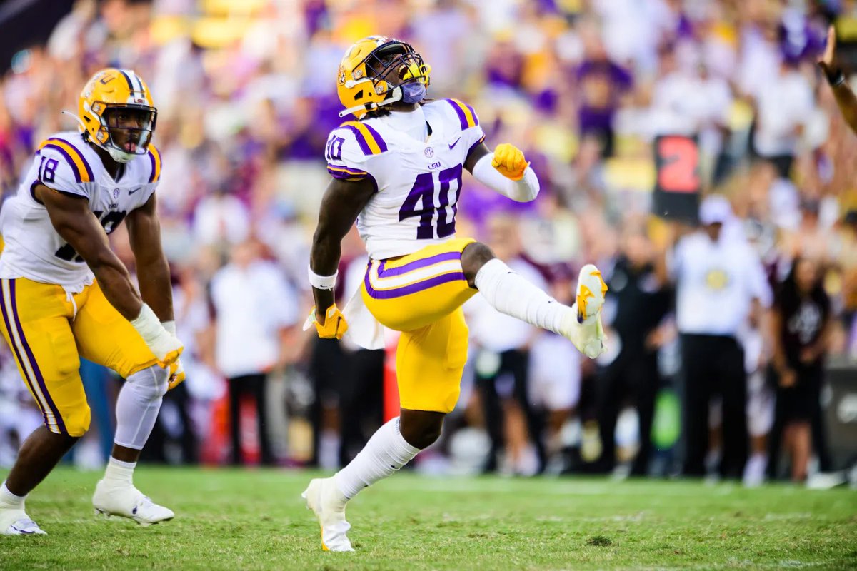 Norielpacman's tweet photo. I’m blessed to be offered by @LSUfootball . #gotigers @coachjameswill https://t.co/qFyDfzLq2P