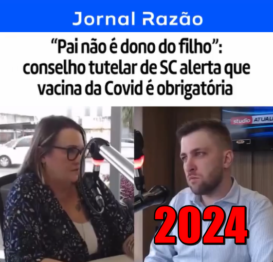 BrazilenDireita's tweet photo. O ANÚNCIO, A AMEAÇA...
Procuradora Dra. Débora #Duprat:
“A #criança não pertence à #família, pertence ao #estado”
A PRÁXIS, A EXECUÇÃO...
Conselheira Tutelar de Santa Catarina:
Pais são alertados que são #obrigados a #vacinar suas #crianças contra a #COVID-19. https://t.co/nHt1SCI4QT
