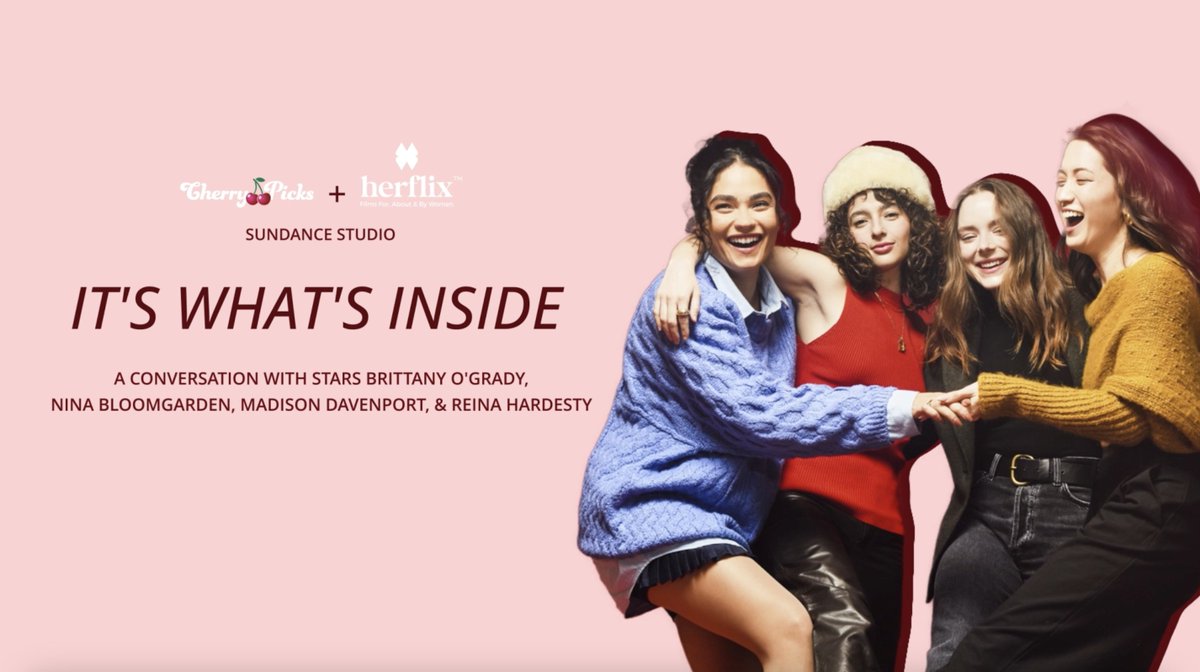 IT'S WHAT'S INSIDE stars Brittany O'Grady, Nina Bloomgarden, Madison Davenport &amp; Reina Hardesty stopped by the #CherryPicks x <a href="/HerflixCinema/">Herflix</a> Sundance Studio to discuss the new feature film. #Sundance2024 <a href="/madmadied/">Madison Davenport</a> @reinahardesty 

Watch 🔗: youtu.be/O5WExXU7i_I