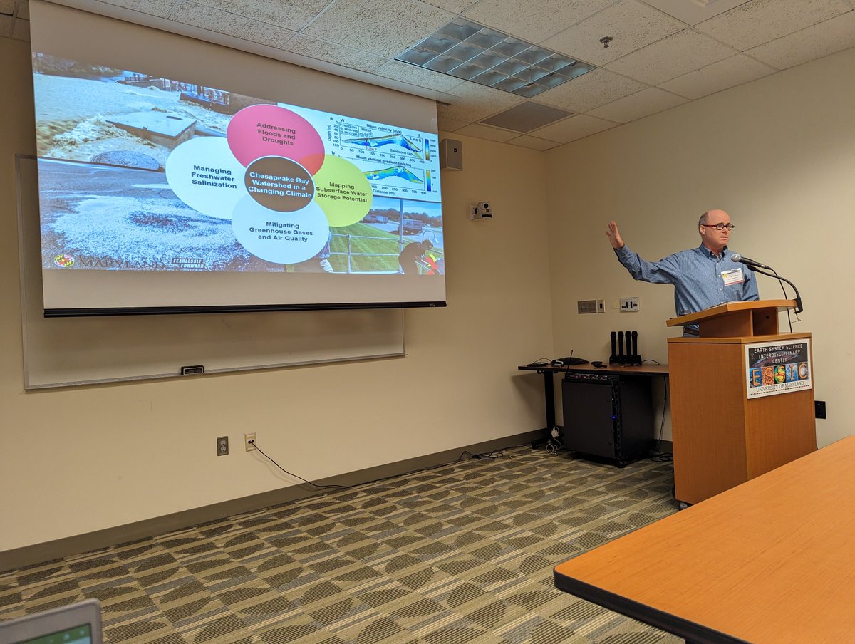 #UMD researchers hosted an open forum and workshop at @ESSICUMD to discuss the realities of #ClimateChange in Maryland communities with local stakeholders. Together, they hope to bridge the gap between academic research and the needs of Marylanders. go.umd.edu/climate-resili…