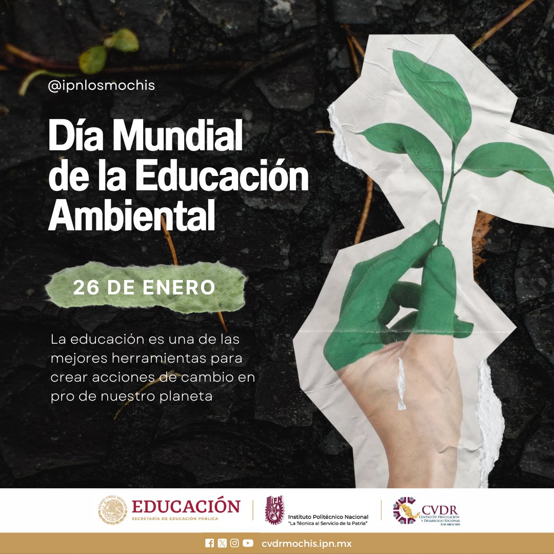 🌍 ¡Hoy celebramos el Día Mundial de la Educación Ambiental! 🌱 Cada pequeña acción cuenta en la protección de nuestro planeta. 🌿 ¡Reduce, reutiliza, recicla y educa! 💡 Juntos, podemos hacer una diferencia significativa. 💚 #EducaciónAmbiental #PlanetaSostenible #DíaMundial