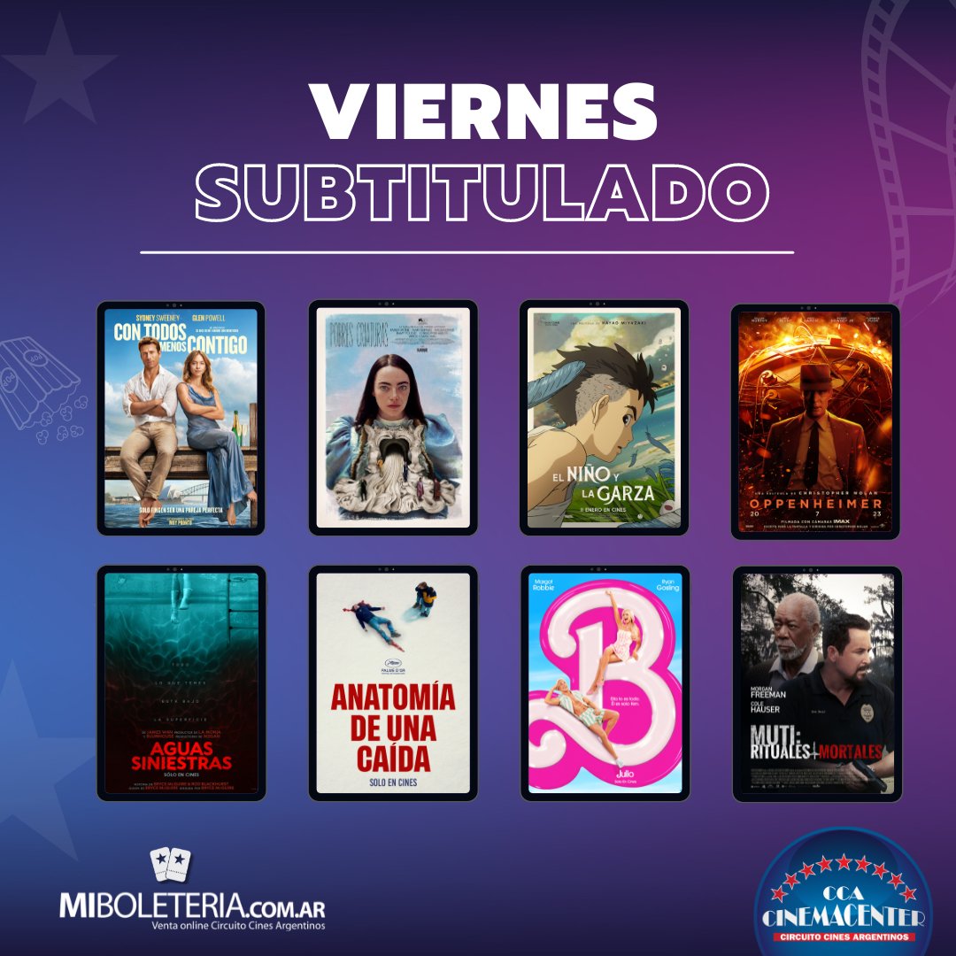 Cinemacenter3D's tweet photo. 🎬🍿¡Siguen los viernes subtitulados!
🎟️ Consigue tus entradas en https://t.co/tCI3gz7Zkl y disfrutá de una experiencia cinematográfica única con #Cinemacenter 💫 https://t.co/sbPhNRLkBF