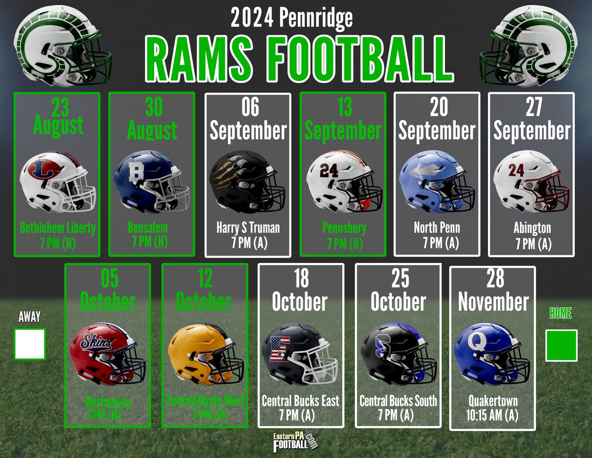 It's never too early to start talking about 2024....game 1 : 8/23/24 at the Helm vs Bethlehem Liberty 🐏🏈