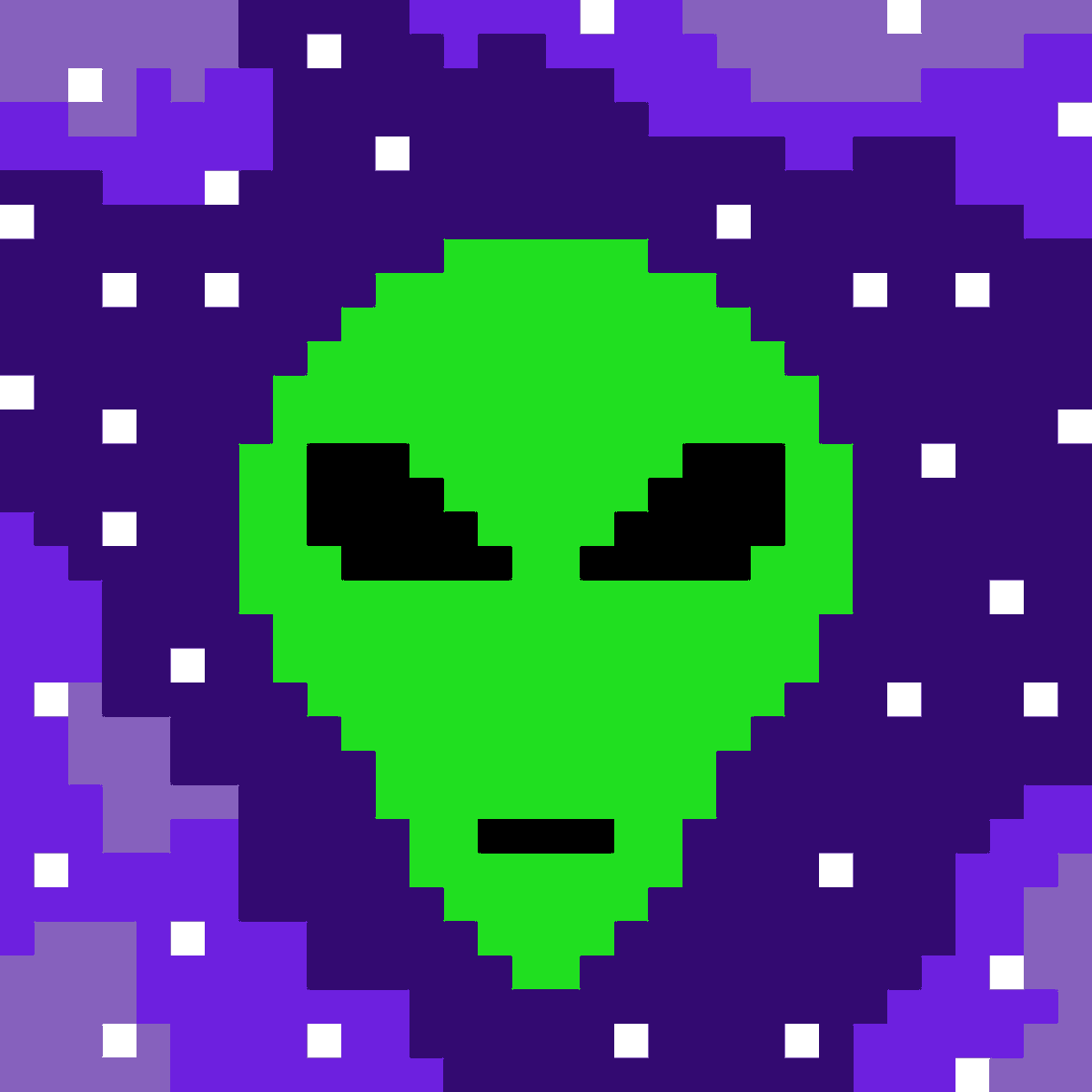 SuperUltraPixel's tweet photo. Drew a space alien #pixelart #pixel #alien #pixelalien https://t.co/i3k313yKUn