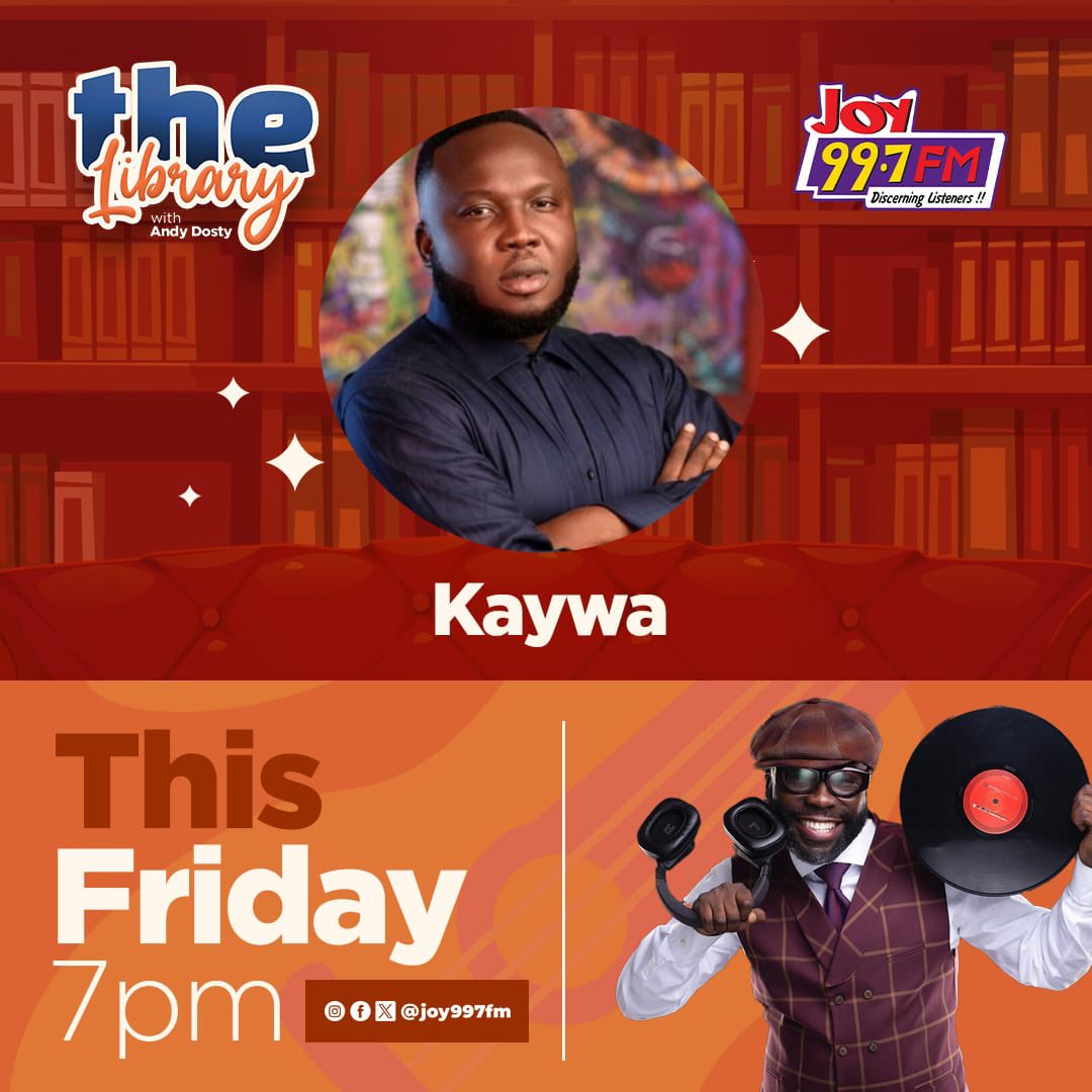 Presenting live from New York, USA, @princybright, @_andrewking @kechejoshua_ , @dianaantwihamilton, @officialkessegh, Scooby Selah and more speak on Part 2 at 7pm. Tune in to Ghana’s BEST RADIO SHOW #TheLibrary on @joy997fm with @kaywabeatz. Tune in to part 2 of his discography