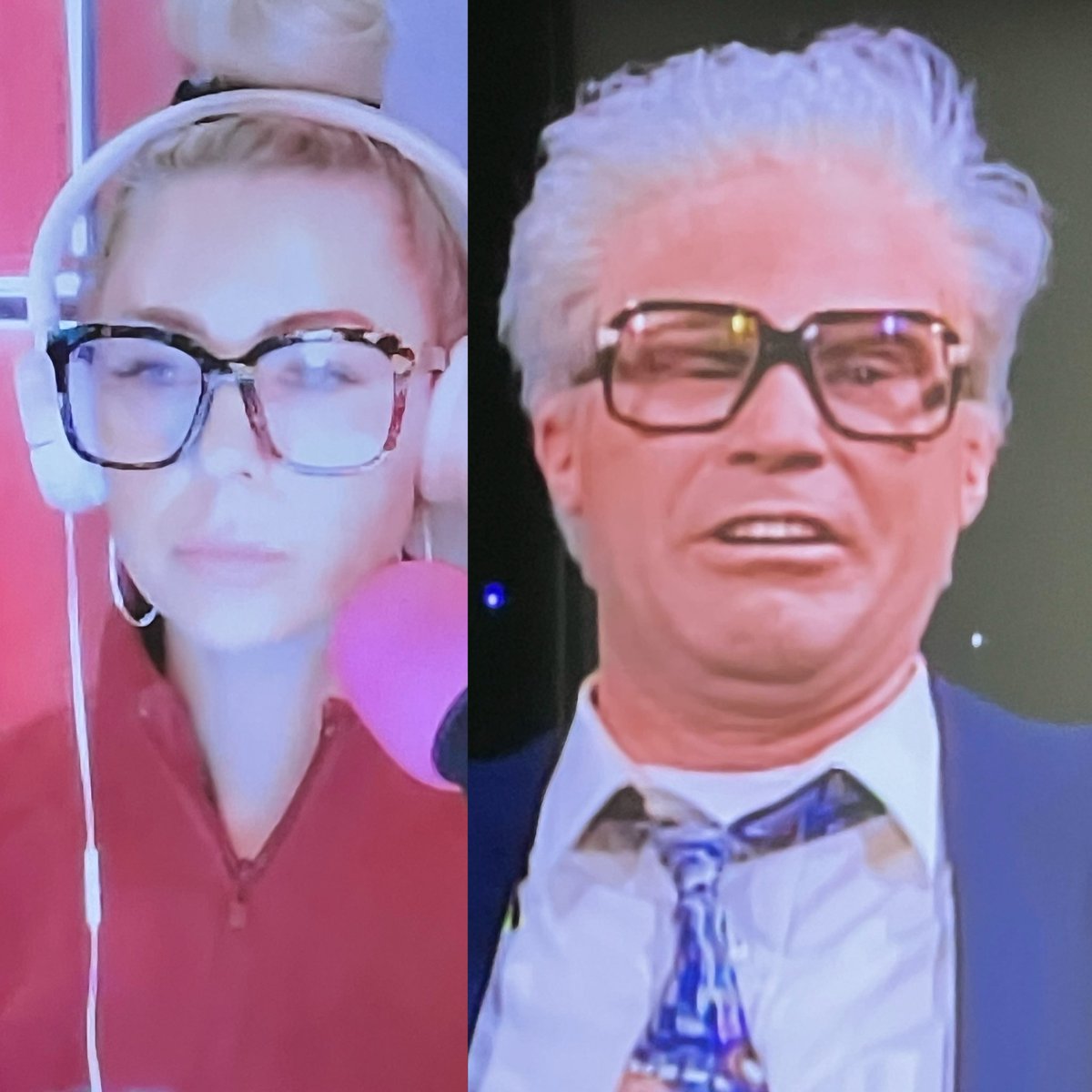 I was digging Kayla’s glasses and then I realized …hmm …I’ve seen these before ! 
@RamonKaylaWill