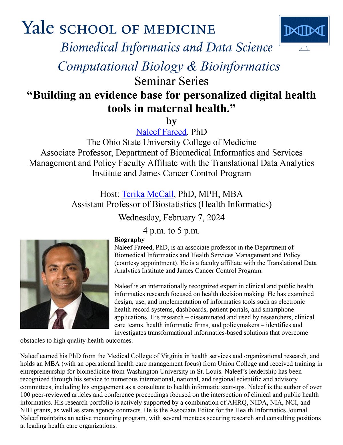 Yale Center for Biomedical Data Science (CBDS) (@YaleData) / X