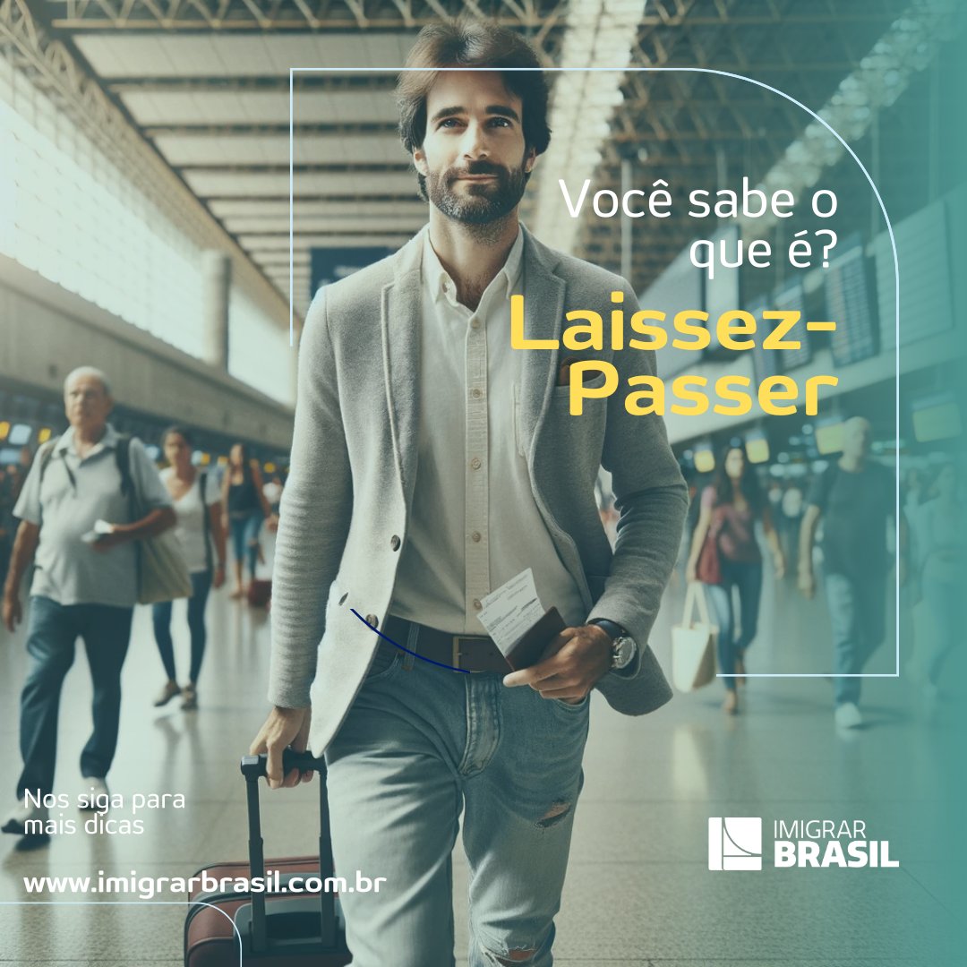 Você sabe o que é um Laissez-Passer? 🌍📄

Laissez-Passer é uma expressão francesa que significa literalmente "deixar passar". É um tipo especial de documento de viagem, algo como um "passaporte de emergência". Ele é emitido por governos ou organizações internacionais.