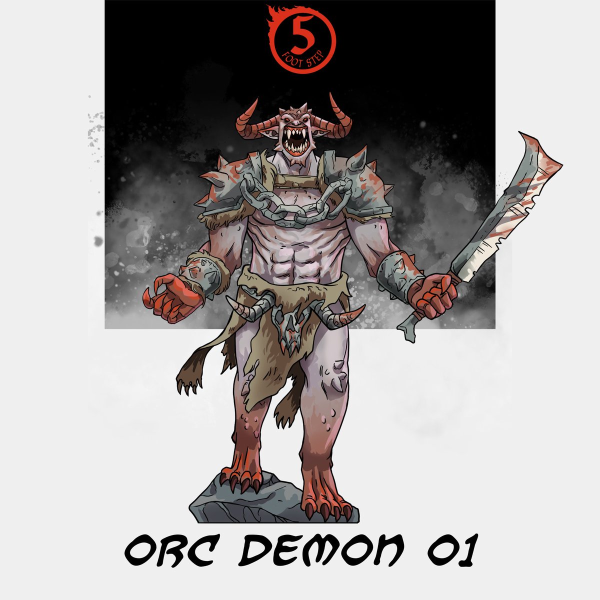 An explosive mix of rage and muscle.
This mini is considered "medium" in size, but i made it a little taller to show the sheer presence of the Tanarukk.
.
#TTRPGs #paperminiatures #dndminiatures #dndparty #ogre #paperminis #pathfinderrpg #dungeonsanddragons  #5footstep #pasode5