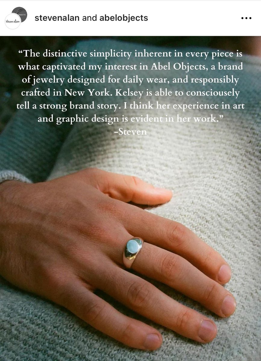 To have my work recognized by a designer I admire is truly one of the most rewarding feelings I know ❤️ Thank you, Steven!