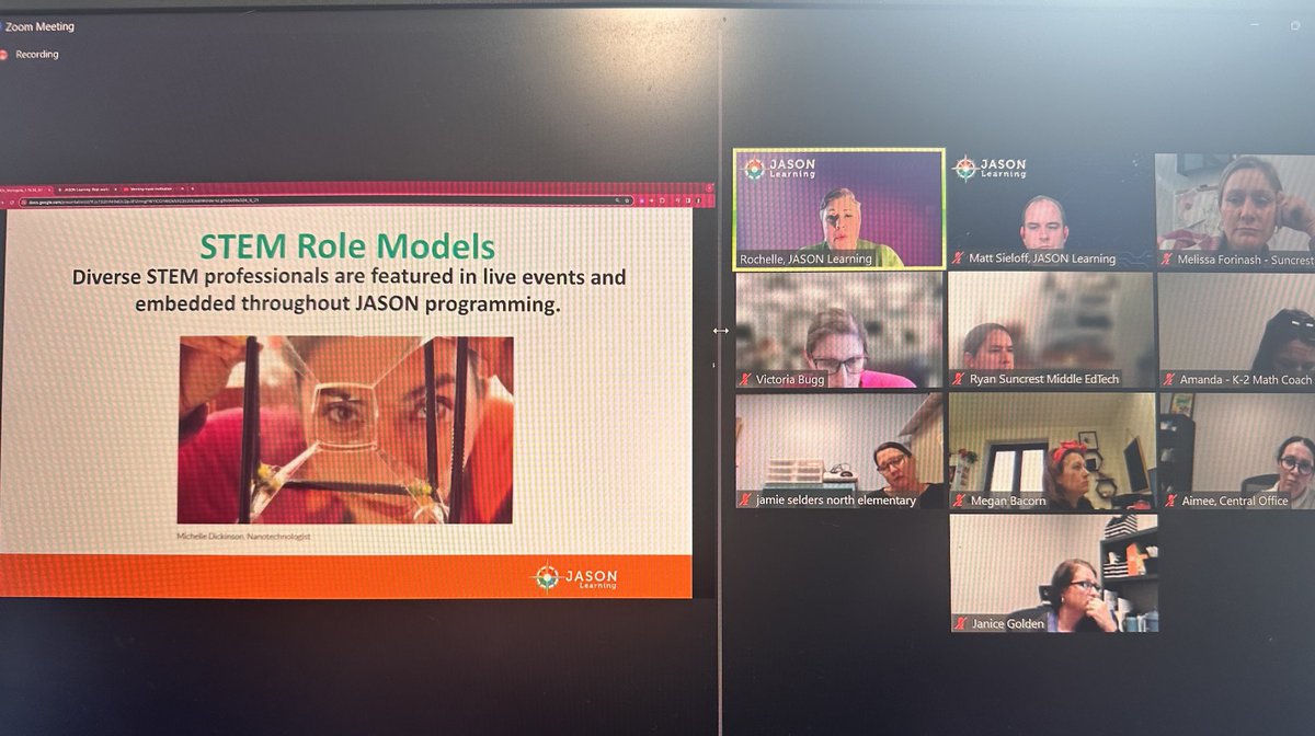 Introducing the instructional coaches from ⁦<a href="/Monongalia_Co/">Monongalia County Schools</a>⁩ to ⁦<a href="/JASONLearning/">JASON Learning</a>⁩ ‘s STEM library!