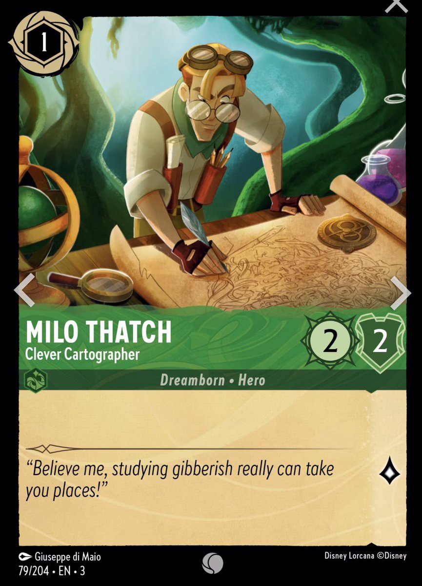 What's this? Screen Rant just dropped 7 Atlantis #Lorcana cards. Including  three Milos. And, yeah, he took over the city! Check out the article:  https://t.co/NbzKMuf65c
