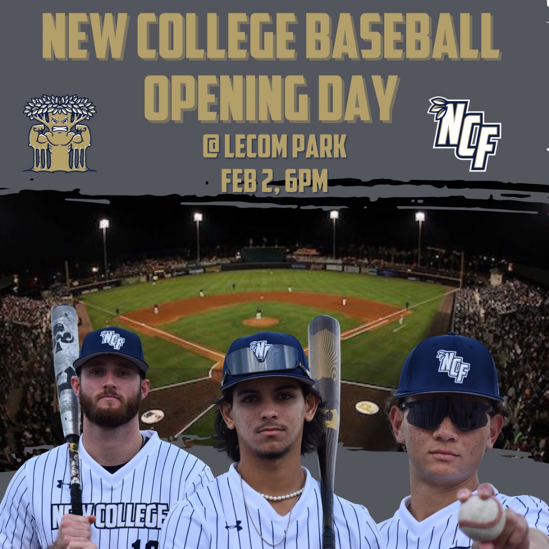 One week away from Opening Day at LECOM Park!! 🏟️ 
Ticket link below. 🎟️ 
#GoMightyBanyans ⚾️ 🌴 fevo-enterprise.com/event/NCF