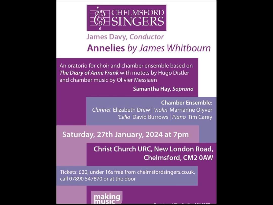 Join George and the gang on <a href="/ChelmsfordCR/">CCR Online & 104.4FM</a> from 8am. As ever a packed show promised plus <a href="/chelmsingers/">Chelmsford Singers</a> conductor James is on the phone to talk about their Holocaust Memorial Concert.