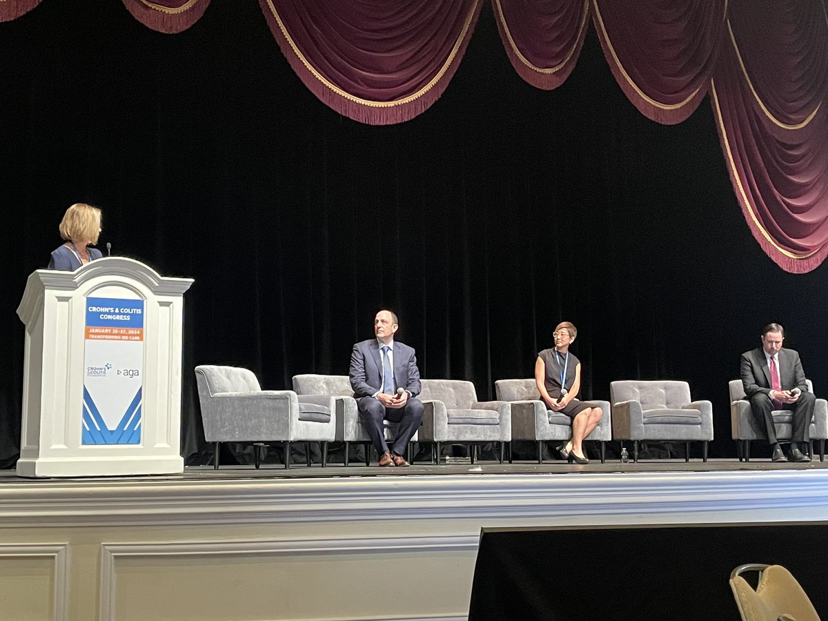 Time ⏰ for a Q&A:

@IBDMD, Jenny Sauk, MD, and @DavidBruiningMD discuss small molecules, de-escalating #IBD therapy and small bowel structuring. 

#CCCongress24