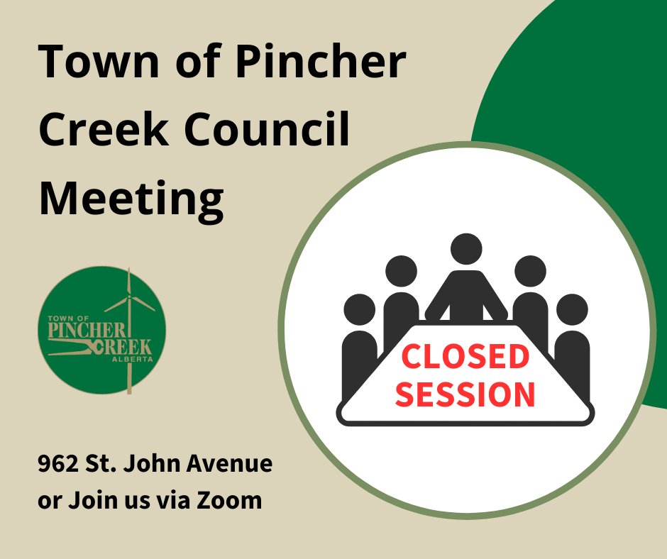 SPECIAL COUNCIL MEETING - January 29 at 6:00pm

Please note this will be a Closed Session Meeting for Priority Action Items Update - FOIP s. 24

Council Meetings are held in Town Council Chambers at 962 St. John Ave

View the Agenda Package here: ow.ly/C1nF50Qu21j