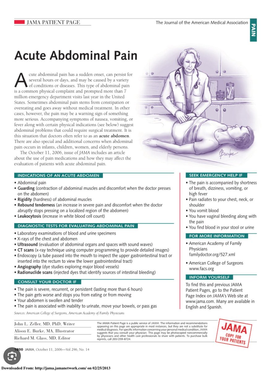 Acute Abdominal Pain Primer from JAMA