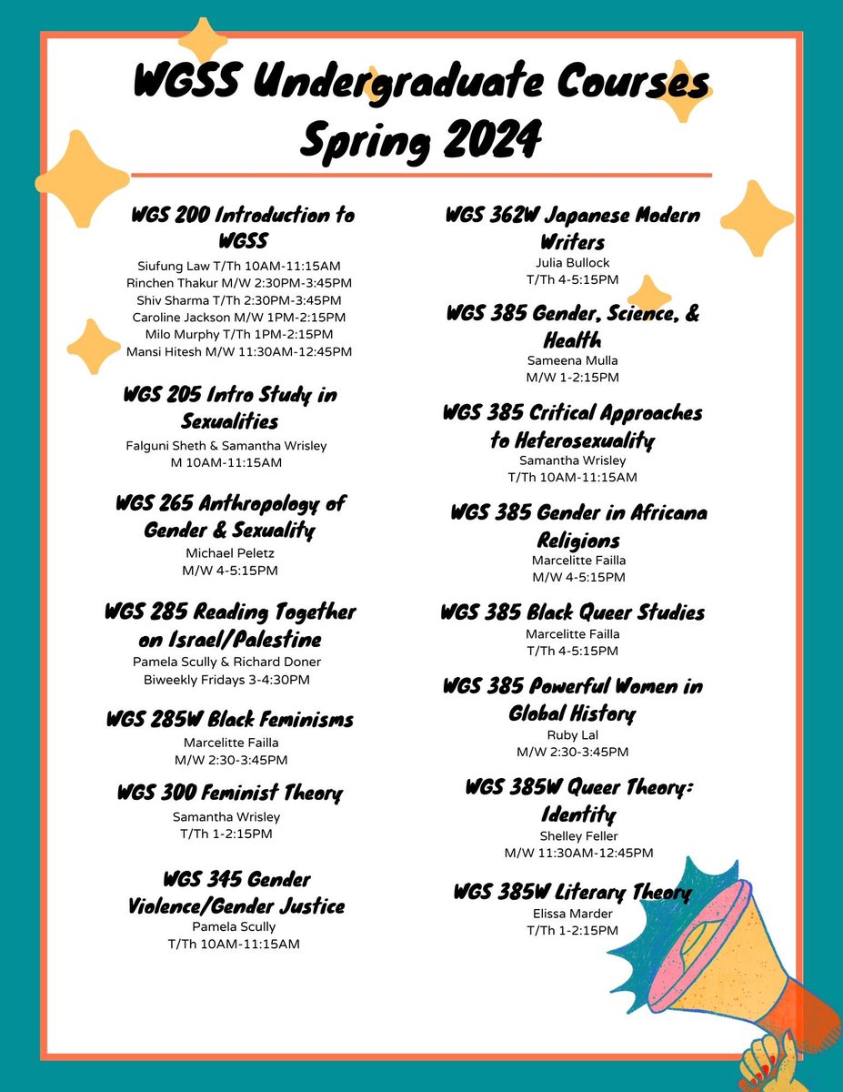 emory_wgss's tweet image. ✨Check out our Spring 2024 course schedules and wish to see you in some of our wonderful courses! ✨

#emorywgss #wgss #spring2024 #courseschedule