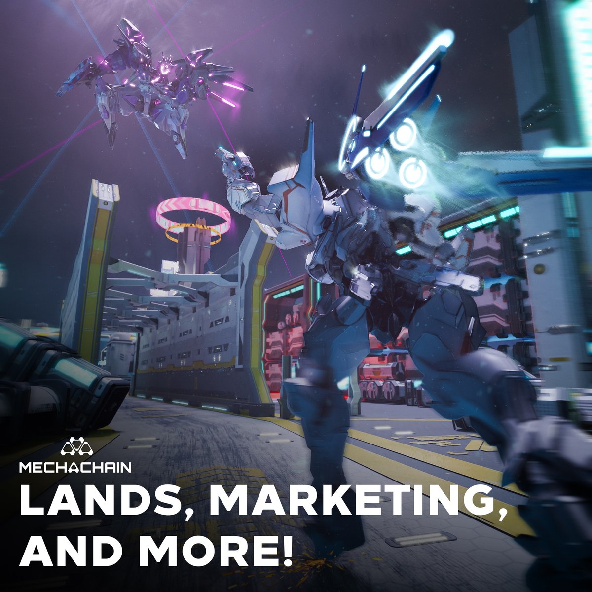 As we promised lately, an update on what is on the side of Web3 and marketing of Mechachain is here 👌

👇 Join our Discord for more information!
discord.gg/mechachain