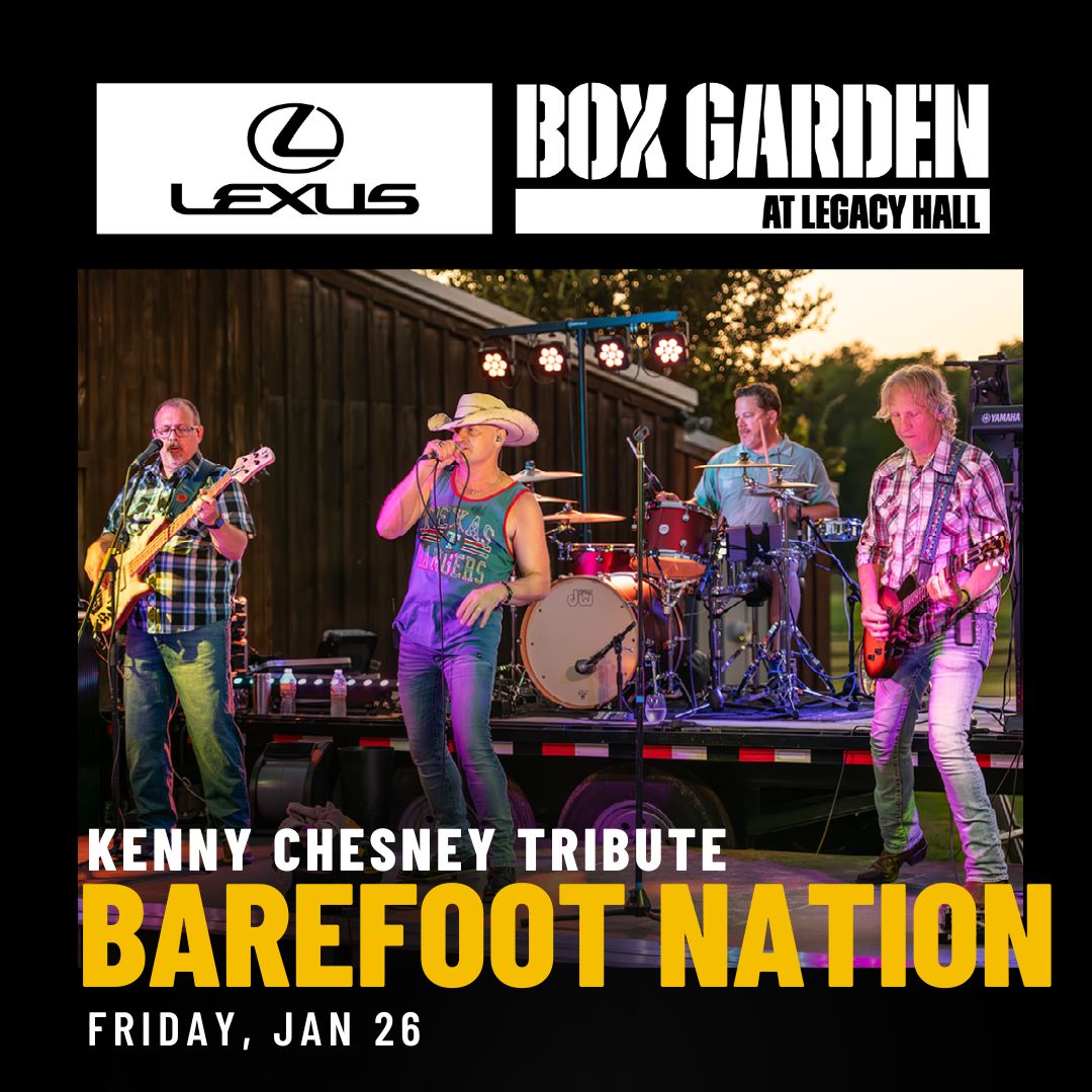 Don't blink or you'll miss The Tribute to Kenney Chesney, Barefoot Nation, TONIGHT!
