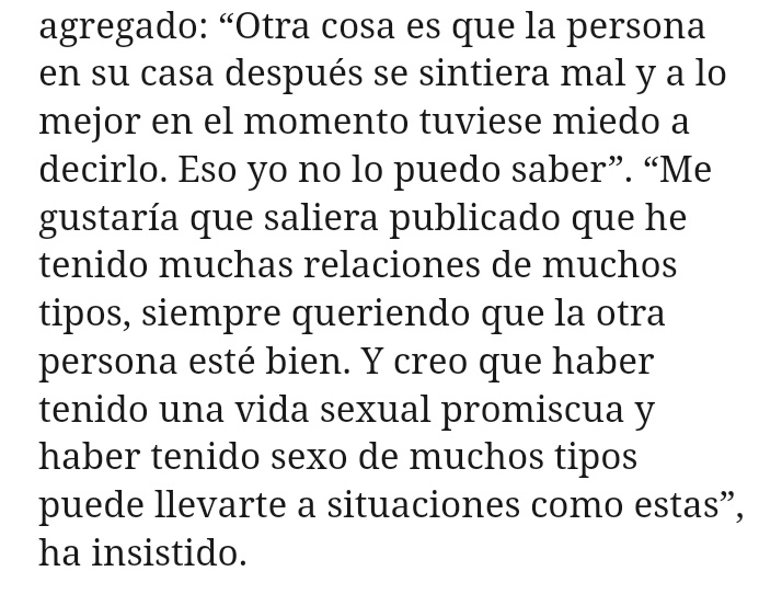 Hoyuelicos's tweet photo. Las declaraciones de Carlos Vermut en defensa a las acusaciones de sus presuntas violencias sexuales a tres mujeres son horribles. En la última literalmente describe la intimidación ambiental. Si no tiene claro si la otra persona quiere algo, ¿no se le ocurre, no sé, PREGUNTAR??? https://t.co/exnYDpNvIr