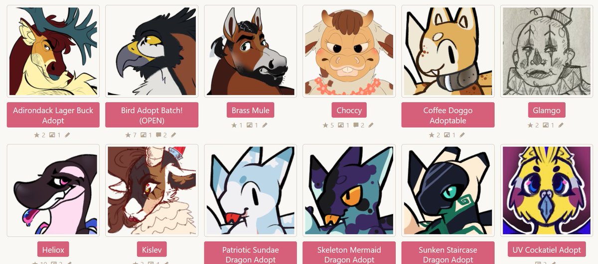 Bumping my adopts. I need some quick cash by tonight so feel free to offer anything on them! toyhou.se/Hisotyr/charac… toyhou.se/Hisotyr/charac…