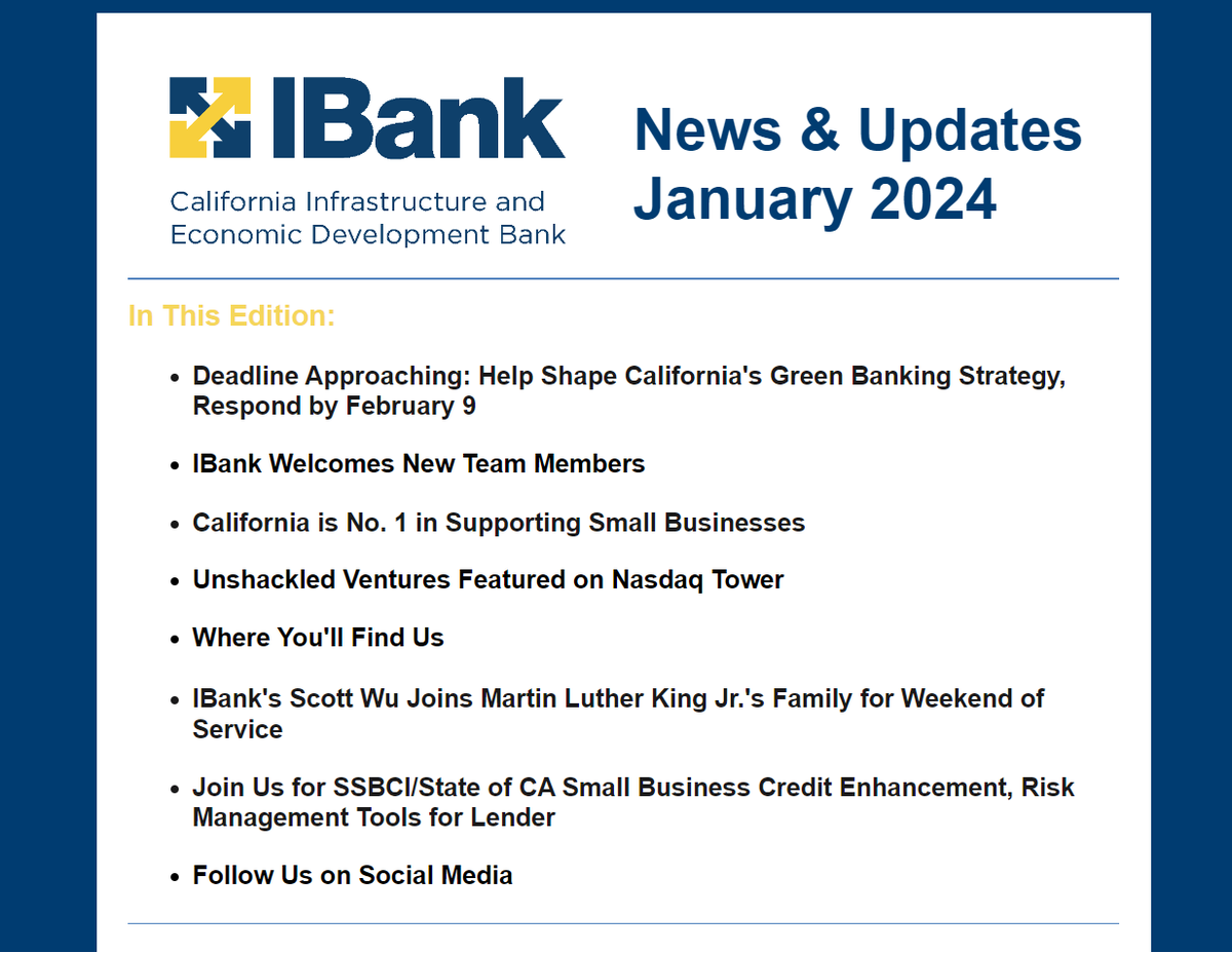 IBank's latest newsletter just dropped! Check it out here: conta.cc/4b9rxb9