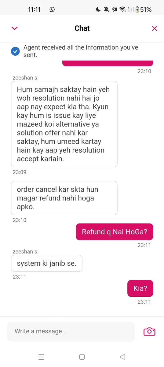 dxbkingid's tweet photo. @foodpanda you such people are bad image of our country you have a very poor cheap staff and service you are scammer i don't have word to explain the issue i face just chek your staff response they want to cancel order only and no refund just learn from @Talabat @Deliveroo https://t.co/ttcdaqBTpz