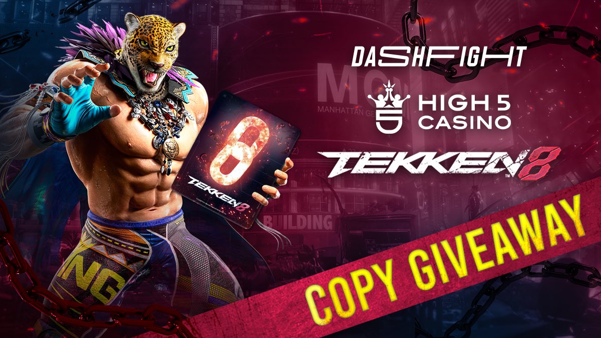 DashFight's tweet image. Happy Tekken 8 launch, everyone!

We partnered with High 5 Games and are giving away 2 copies of Tekken 8!

To enter, simply follow us, retweet this post, and tell us who you're gonna main in the comments!

We'll pick the winners soon!