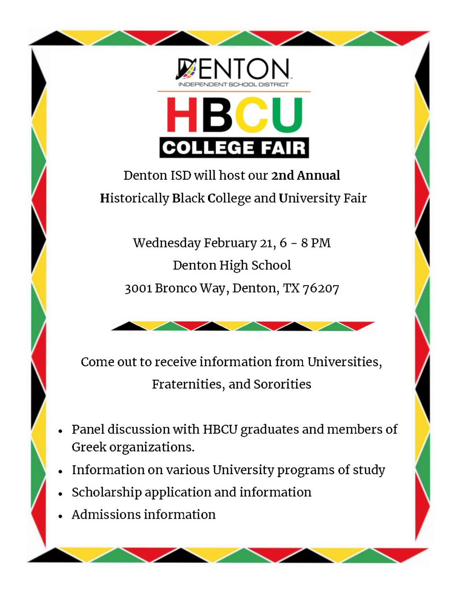 Mark your calendars. We're offering an outstanding chance to learn more about what HBCUs have to offer. Our 2nd annual HBCU College Fair is coming soon. This fair will have information about the schools as well as aspects of campus life that make them great places to learn.