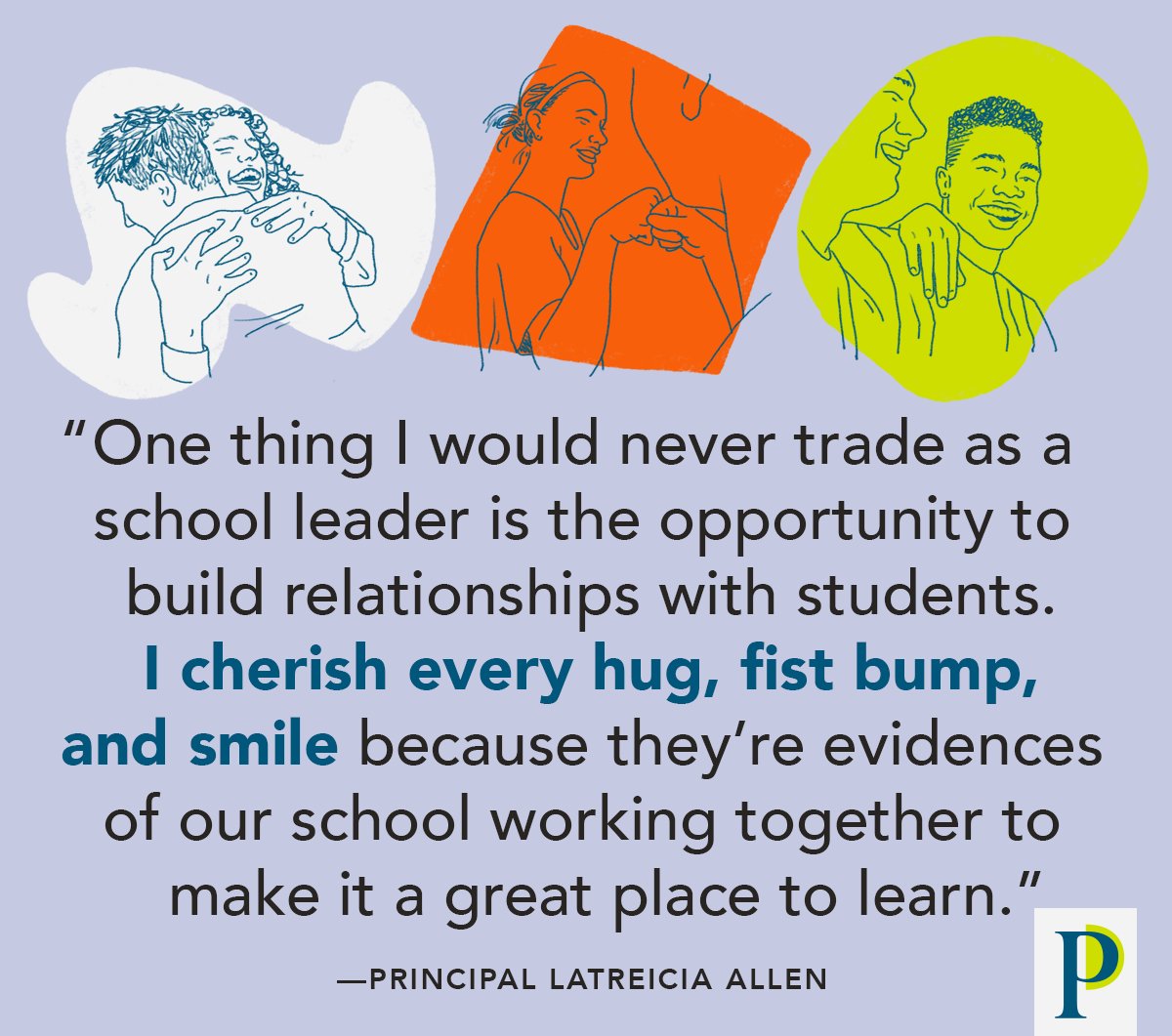 Every fist bump, every smile, every connection – it all adds up, leaders. Thank you. (Inspiration via P @LatreiciaAllen)