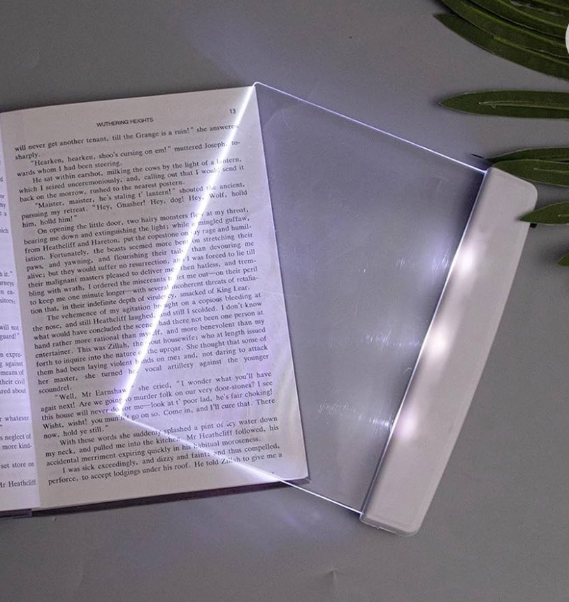 avengr98's tweet photo. @chris_neto For those who crave the tactile experiance of a real book, the read through book light https://t.co/KzkBxxbk7P