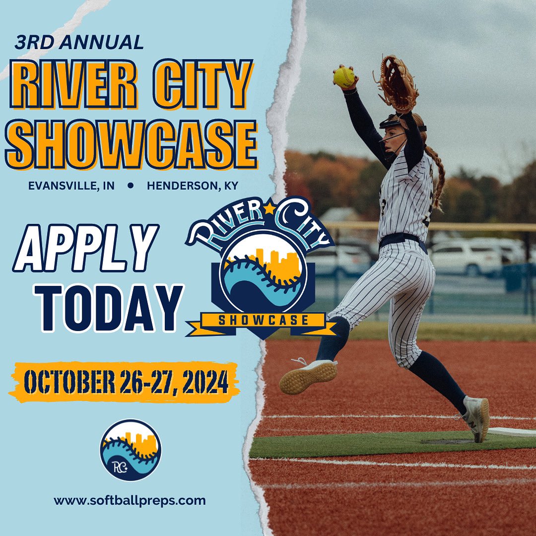 It’s that time 🤩 Now accepting applications for our 3rd Annual River City Showcase! This year’s event will be Oct. 26-27, 2024 — mark your calendars to #getprepped! 🗓️ softballpreps.com/river-city-sho… #RiverCityShowcase #travelsoftball #softballshowcase #softballrecruiting