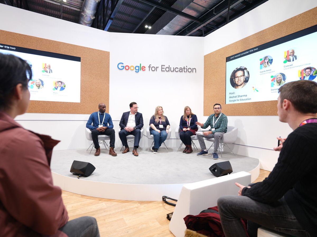 And with that, #Bett2024 has officially come to an end. Thank you to all our presenters, 
Champions, attendees, and more for joining us to learn about exciting 
#GoogleforEducation updates that will innovate the classroom space.
Check out some of our favorite moments ⬇️