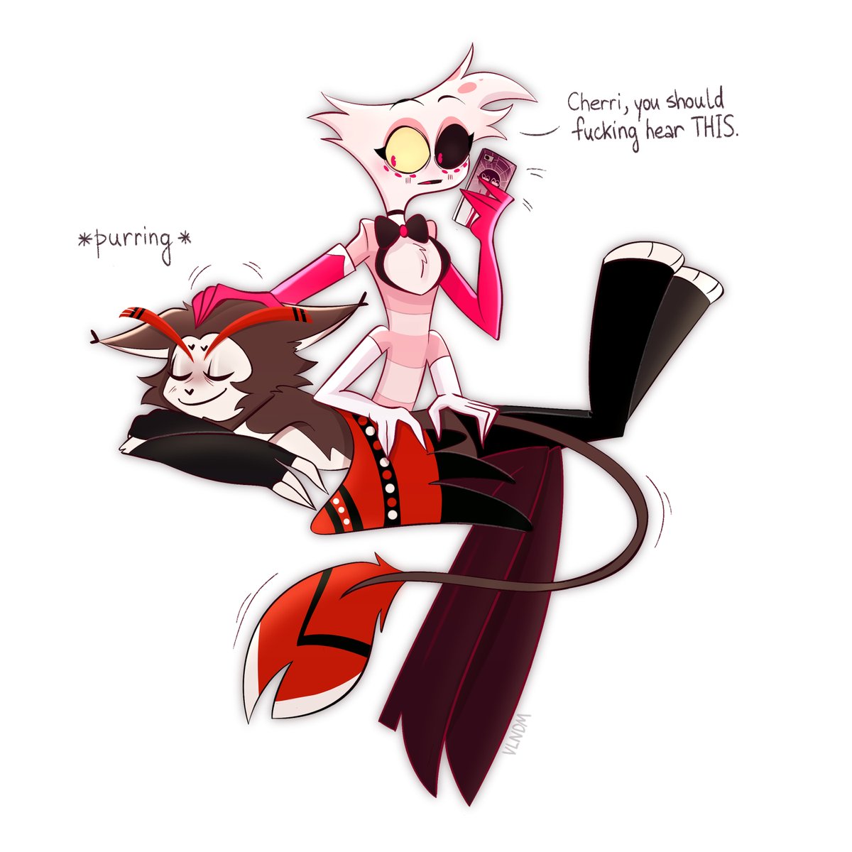bro enjoys🤭

#HazbinHotel #huskerdust