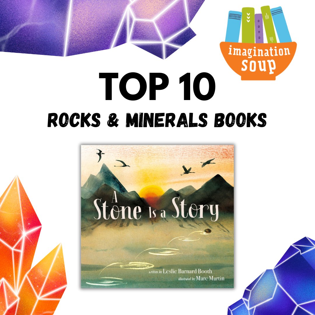 Delighted to see A STONE IS A STORY included in this list of Top 10 Rocks & Minerals Books from @ImaginationSoup alongside other great titles for young rock hounds and budding geologists! 

Find the full list here: imaginationsoup.net/rocks-and-mine…

#rocksrock #geologyrocks #geologyforkids