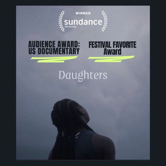 BEAMING!!!!!!!! We are sooooooooooo proud of the @daughtersdocumentary for winning Sundance's Audience Award and Festival Favorite Award!!!! This documentary is so special and so important. Can't wait for you all to watch ❤️🙏🏾