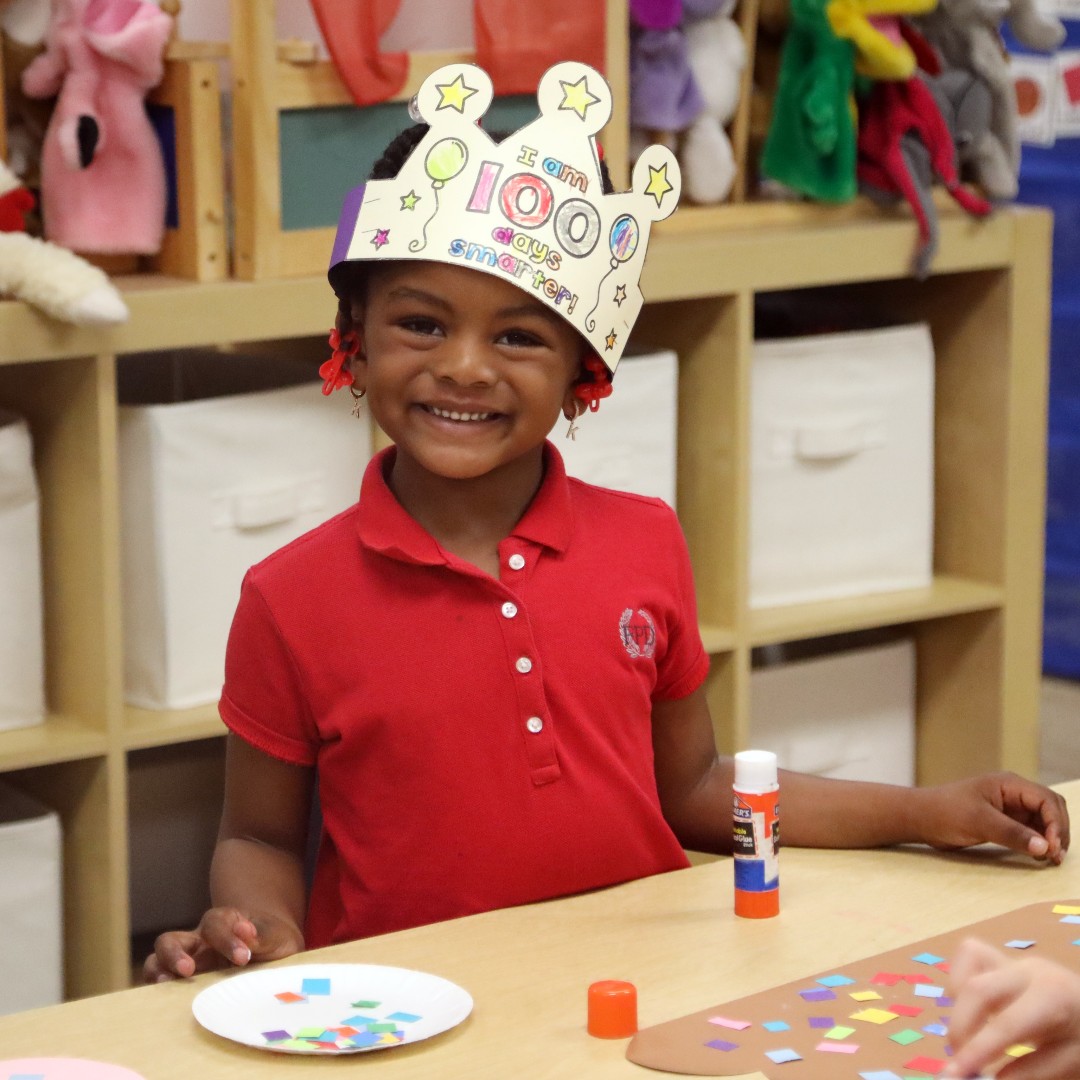 FPDSMacon's tweet photo. Happy 100th day of school! FPD's Lower school was filled with fun celebrations of being 100 days smarter! #VikingNation #ROOTED https://t.co/35ceDYh0p3