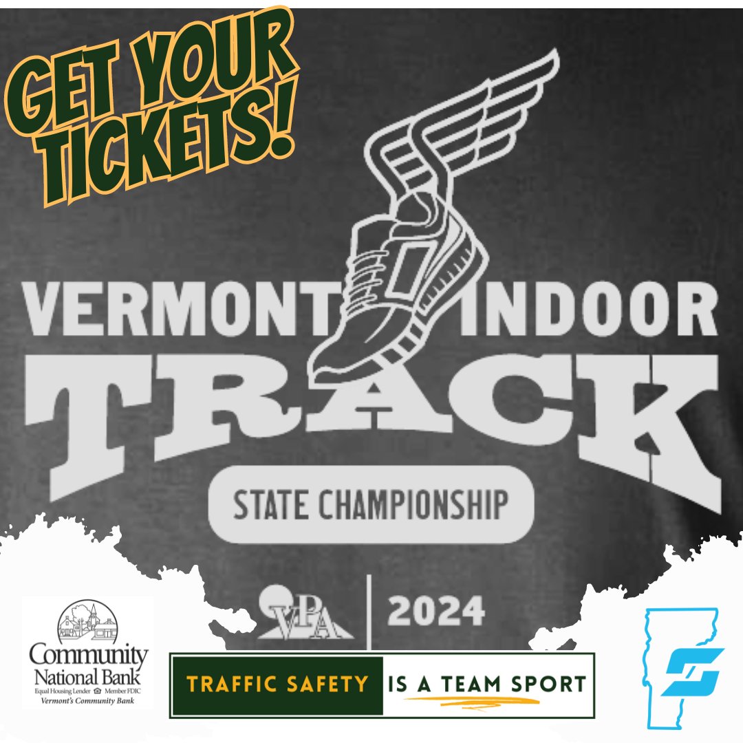 We are back at it with #StateChampionships (VT's Version) - this weekend! 🗓️ January 27 | 🕘 9AM Start 📍 University of Vermont 🎟️Tix: gofan.co/app/school/vpa 🏃 Results: bit.ly/494gRsg. Drive safely to and from the event! #trafficsafetyisateamsport | #VPAsports