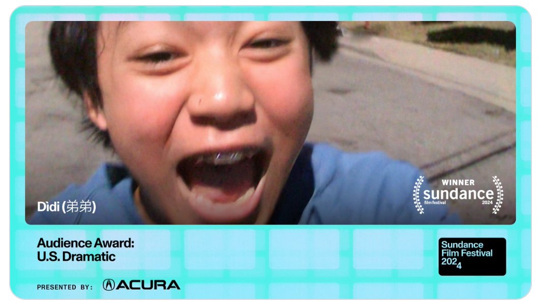 DIDI wins audience award at Sundance Film Festival!!!!!